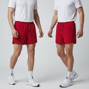 Lululemon Surge Short 5" Lot of 2 Men's Sz M Cranberry Red Lined Swift Running